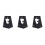 3Pcs Black Puzzle Lid Display Base and Portable Puzzle Accessory Stand 7