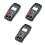3Pcs Digital Moisture Meter Wood Damp Hygrometer Fast Reading Black 9