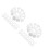 100Sets Easy Install White Plastic Doll Joints for Craft and Repair 6