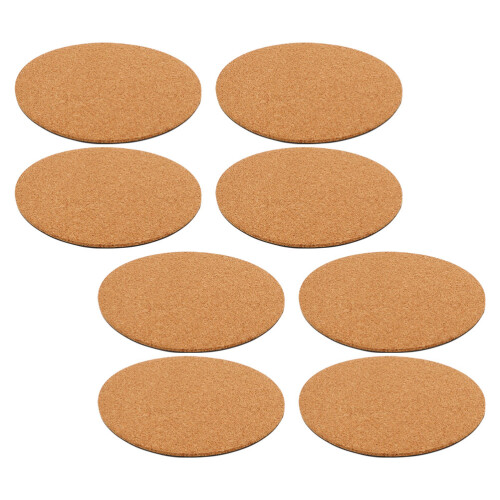 8Pièces Protège-Tables Liège Marron Absorbant Pour Pots Maison 2