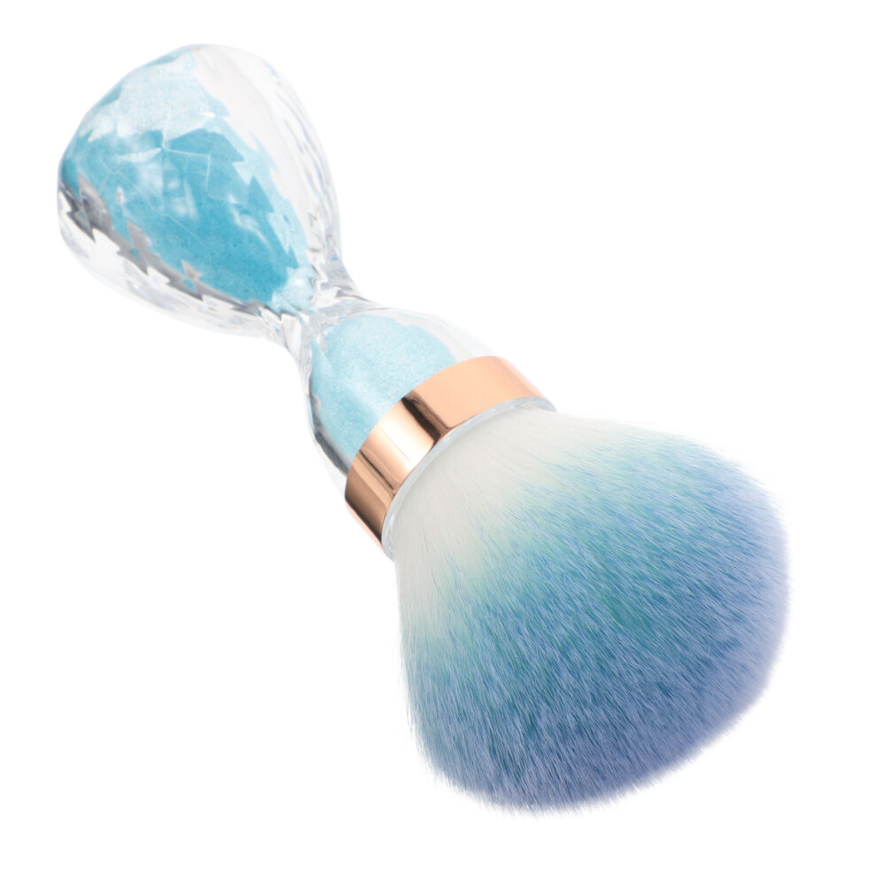 Ohphcall Blue 2Pcs Soft Bristle Sky- Nail Dust Cleaner Brush For Nail & Makeup