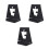 3Pcs Black Puzzle Lid Display Base and Portable Puzzle Accessory Stand 5