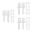 150Pcs White Plastic Shutter Repair Kit for Louvers Fix 7