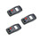 3Pcs Digital Moisture Meter Wood Damp Hygrometer Fast Reading Black 8