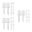 150Pcs White Plastic Shutter Repair Kit for Louvers Fix 8