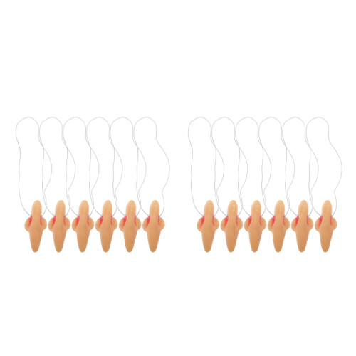 12Pièces Nez Costume Sorcière Beige Reutilisable Pour Cosplay 2