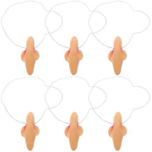 12Pièces Nez Costume Sorcière Beige Reutilisable Pour Cosplay 1