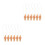 12Pièces Nez Costume Sorcière Beige Reutilisable Pour Cosplay 5