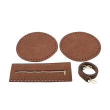 1Ensemble Kit Accessoires Sac DIY En Cuir PU Café Résistant Et Élégant