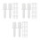 150Pcs White Plastic Shutter Repair Kit for Louvers Fix 10