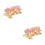 4Pièces Anklets Roses Cloches Pour Danse Et De 10