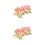 4Pièces Anklets Roses Cloches Pour Danse Et De 6