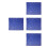 4Pcs Blue Splashproof Billiard Table Cloth Covers Durable Material 4
