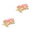 4Pièces Anklets Roses Cloches Pour Danse Et De 8