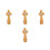 4Pcs Compact Olive Wood Crosses Christian Keepsakes for Confirmation 7