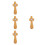4Pcs Compact Olive Wood Crosses Christian Keepsakes for Confirmation 8