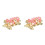 4Pièces Anklets Roses Cloches Pour Danse Et De 5
