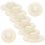 60Pcs Woven Mini Doll Hats Beige Small Craft Decorations 2