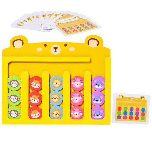 5Sets Color Sorting Toy Wooden Board for Toddler Learning Play 1