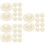 60Pcs Woven Mini Doll Hats Beige Small Craft Decorations 9