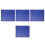4Pcs Blue Splashproof Billiard Table Cloth Covers Durable Material 7