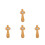 4Pcs Compact Olive Wood Crosses Christian Keepsakes for Confirmation 10
