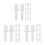150Pcs White Plastic Shutter Repair Kit for Louvers Fix 6
