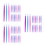 450Pcs Nail Art Sticks Plastic Cuticle Remover Pusher for DIY Nails 9