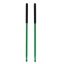 1Paire Baguettes Aluminium Antirouille Vert Pour Exercices Batterie