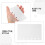 100Pièces Inserts Recharge Papier Release Pour Stickers 8