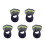 5Pièces Brim Casque Bleu Pe Anti-Uv Accessoire Construction 9