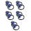 5Paires Protections Cadre Plastique+alliage 4