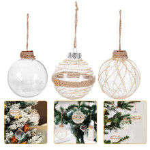 24Pcs Clear Xmas Tree Balls Hanging Christmas Decoration Props