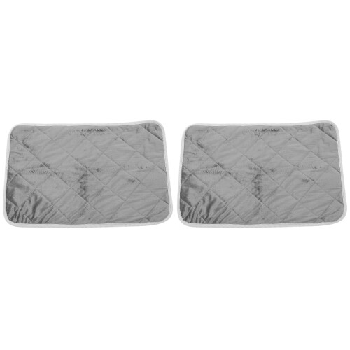 2Pcs Grey Cotton Pet Heating Pad No Electric Self Warming Mat for Pets 2