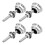 4Pièces Verrous De Capot Rapides Aluminium Argenté Kit Auto 1