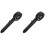 2Pcs ABS Shower Head Removable Black Plastic Filter Hose Spray Nozzle 4