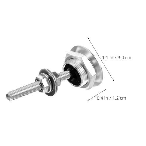 4Pièces Verrous De Capot Rapides Aluminium Argenté Kit Auto 1