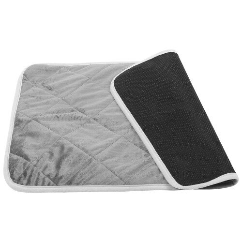 2Pcs Grey Cotton Pet Heating Pad No Electric Self Warming Mat for Pets 1