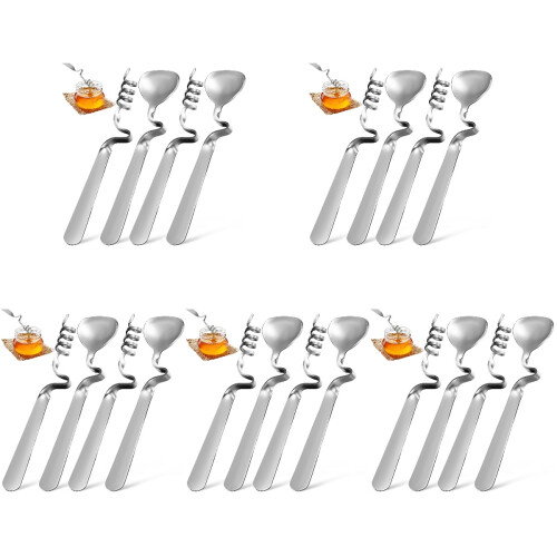 5 Pack Stirrers Swizzle Sticks For Cocktails Hanging Coffee Spoon 1