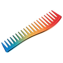 Multi-Color ABS Wide Tooth Hair Styling Comb for Men Salon Use
