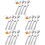 5 Pack Stirrers Swizzle Sticks For Cocktails Hanging Coffee Spoon 6