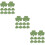 3Sets Green Leaf Paper Cutouts Decorative Wall Art for Classroom Decor 9