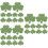 3Sets Green Leaf Paper Cutouts Decorative Wall Art for Classroom Decor 8