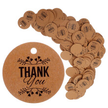 600Pcs Kraft Paper Gift Tags Round Brown Hanging Labels for DIY Crafts