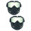 2Pcs Motorcycle Face Mask with Uv400 Goggles Assorted Color 7