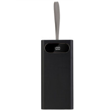 DIY 28x18650 Battery Case 10W Power Bank Case Batteries Detachable Storage Box Holder with Camping Light Black