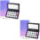 2Sets Magnetic Makeup Palette Empty Assorted Color Eyeshadow Organizer 6