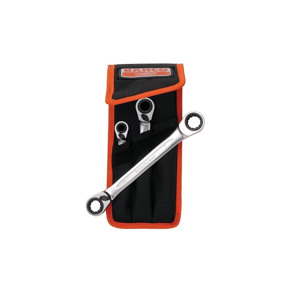 Bahco S4rm Series Reversible Ratchet Spanner Set