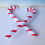 20Pcs Inflatable Candy Cane Crutches White Stripe Holiday Decoration 10