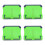 4Pièces -Partitions ABS Vert Pliable Portable Pour Musiciens 4